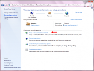 ساخت کانکشن ویندوز 7 - Windows 7