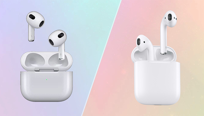 مقایسه ایرپادز ۳ با ایرپادز ۲ (AirPods 3 vs AirPods 2) | گارانتی آروند |  تعمیرات تخصصی آیفون، سرفیس و کنسول های بازی