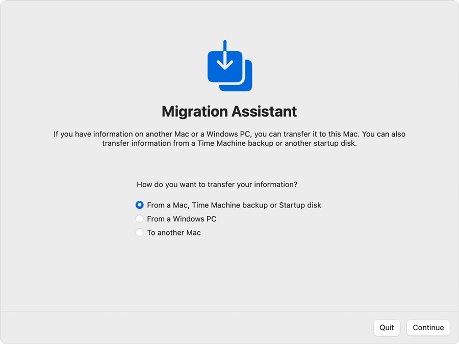 انتقال اطلاعات به مک جدید با نرم‌افزار Migration Assistant