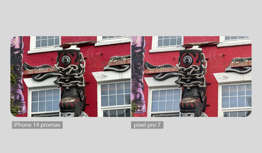 تصویر ۳: دوربین‌های گوگل پیکسل 7 پرو یا آیفون 14 پرو مکس