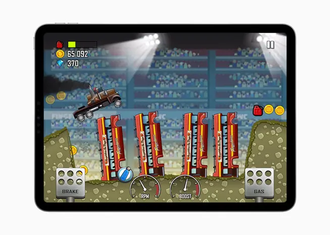Hill Climb Racing+ (Fingersoft) یکی از 20 بازی جذاب اپل با انواع ماشین‌ها 